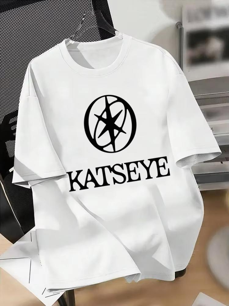 Retro Katseye Beautiful Chaos T-shirt Kpop Tee Gift for Woman Man Fashion Harajuku Kawaii T-shirt Women s Y2K Clothing Tops S разноцветный