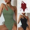 2025 S-XL Glanzende Zwemkleding Dames Strand Eendelig Badpak Mujer Trikini Maio Biquini Badpak Bikini Monokini Stroj Kapielowy