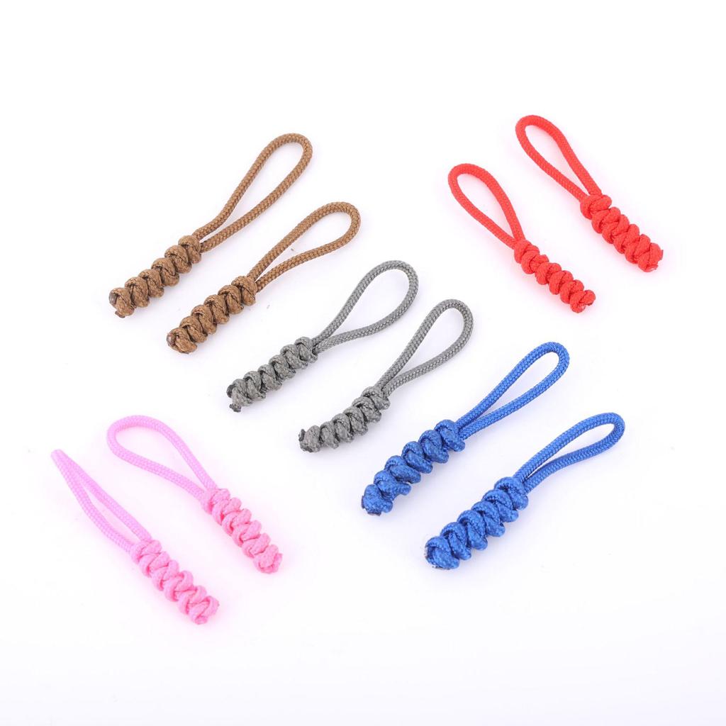 Cross-Border Paracord Keychain Zipper Repair Rope Pendant for Outdoor Bags