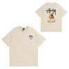 Camiseta de Algodón Streetwear para Hombre y Mujer Corte Holgado Manga Corta Camiseta Gráfica Casual Unisex Cuello Redondo
