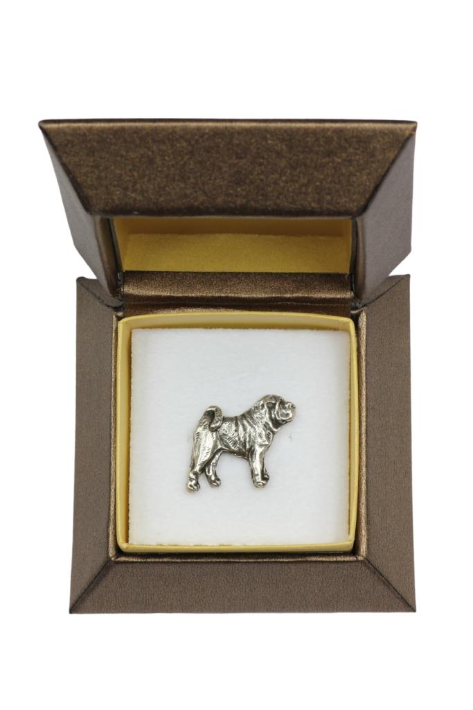 Shar Pei - Dog Brooch In a Gift Box, Elegant Pin, Lapel Pin for Art-Dog Brand Jacket