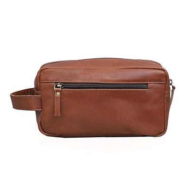Bolsa de higiene masculina Bolsa de viagem de couro Kit Dopp para homens Bolsa de barbear para acessórios de viagem