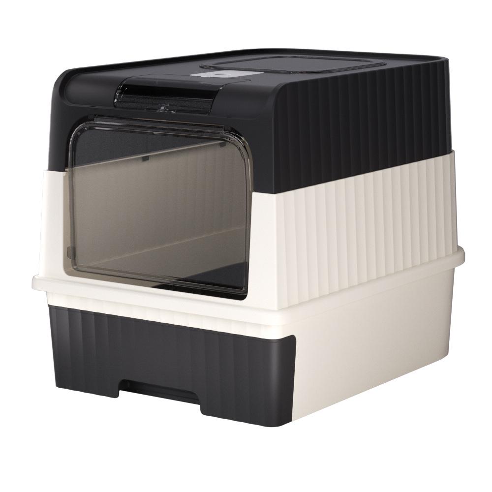 Oversized Drawer-Type Enclosed Cat Litter Box: Splash-Proof, UV-Proof Cat Toilet and Pet Supplies