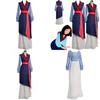 Elegant Mulan Traditional Kimono Dress Full Set For Halloween Party Cosplay