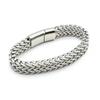 1PC Stainless Steel Braided Double Row Front and Rear Fish Scale Alloy Magnetic Buckle Bracelet with Keel Jewelry New Model