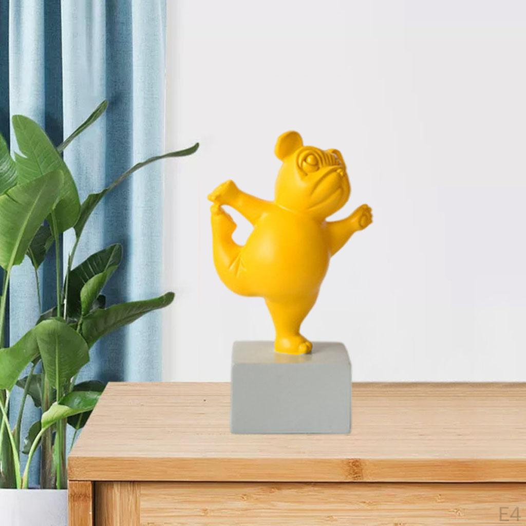 French Statue Dog Sculpture for Home Bedroom Decor