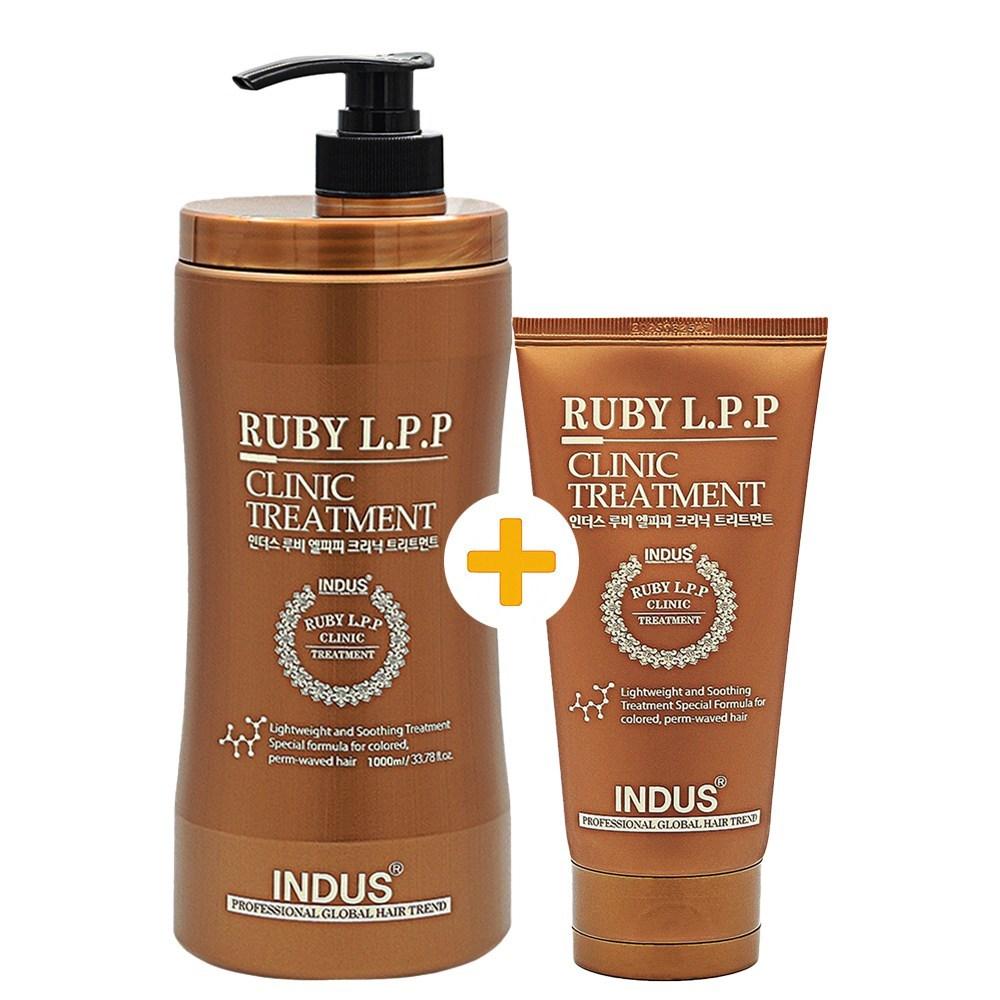 Indus Ruby LPP Clinic Treatment, 1000g+160g Severely Damaged Hair Pack Hair Protein Cream Damaged Hair Nourishing, 1L