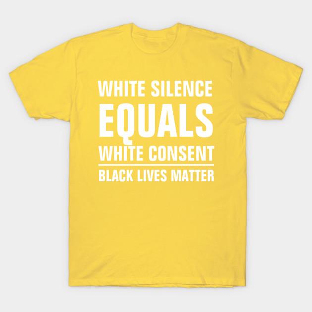 Unisex Fashion TShirt White Silence Equals White Consent Print TShirt Plus Size S-5XL T-Shirt 100%Cotton Tops O Neck Short Sleeve Tees