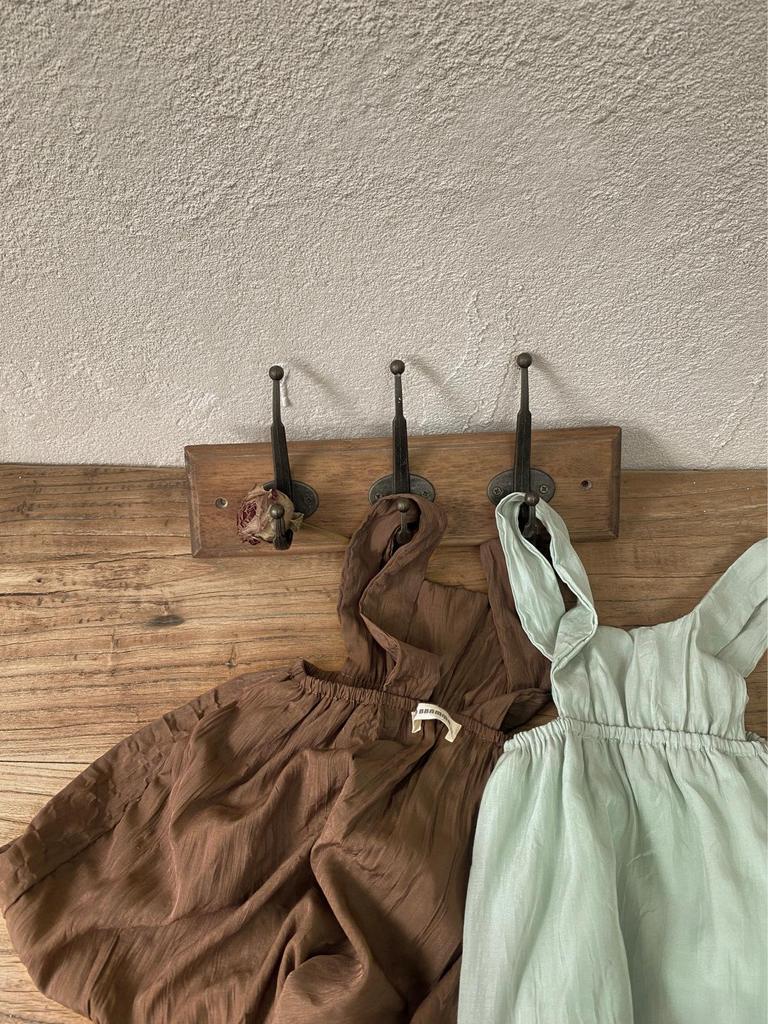 Autumn Vintage Girls' Double Layer Sling Dress Overalls