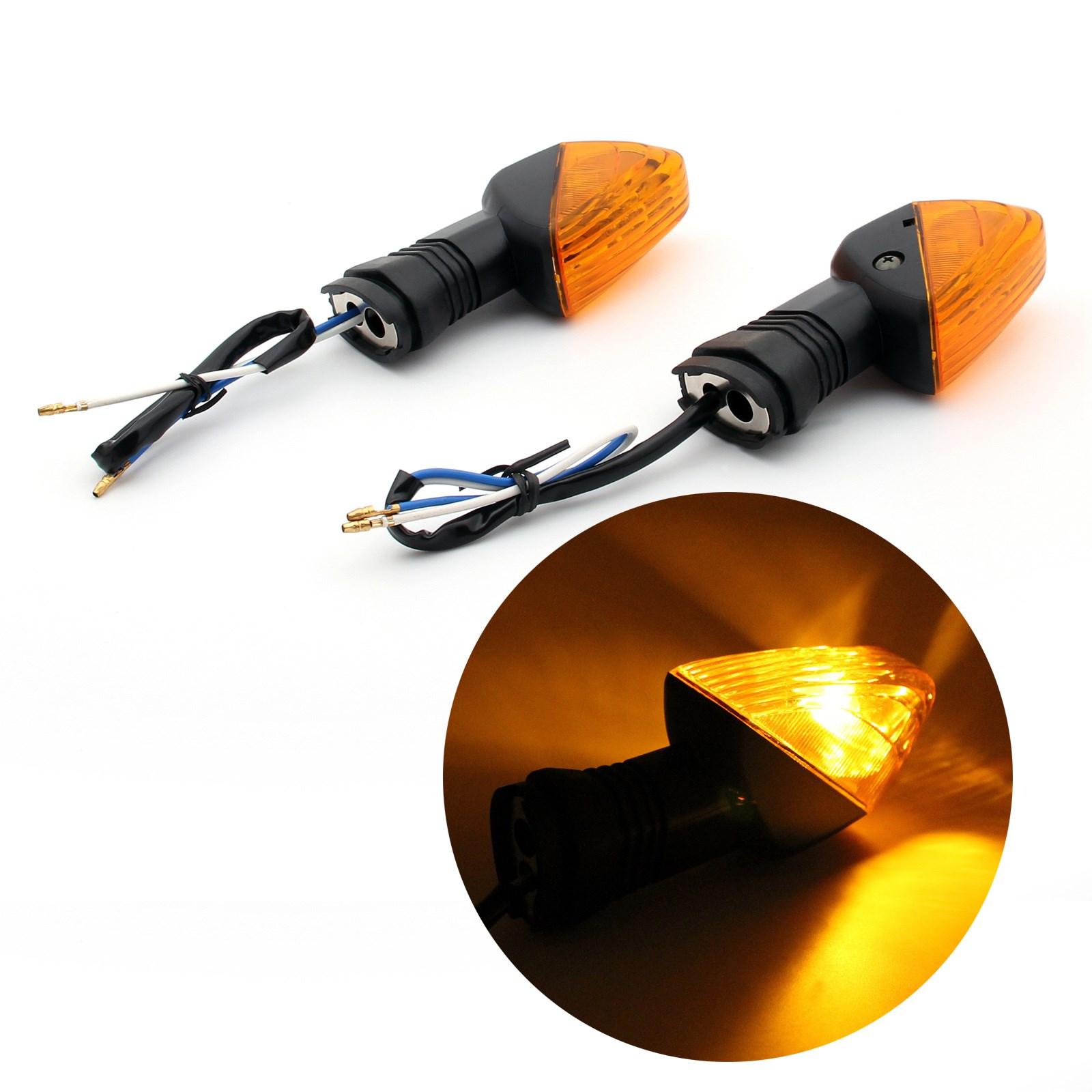 

Rear Turn Signals For Kawasaki ZX-6R KLE 650 Z1000 Z750 NINJA 650R 1000 ZX-10R Amber