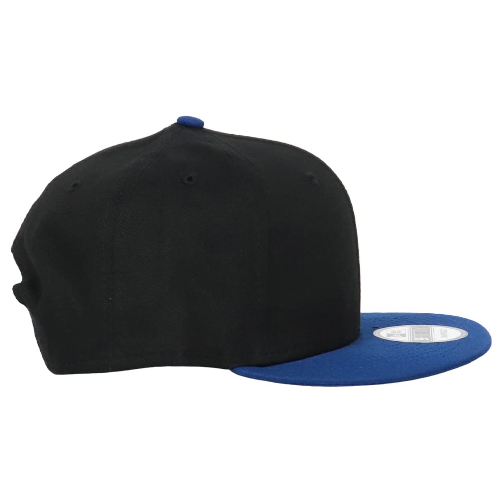 New Era Cap Solid Color Unisex Snapback 9FIFTY NE400 Two Tone Black Royal
