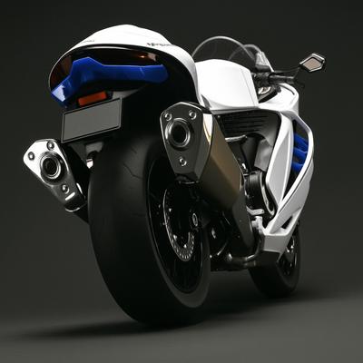 1:6 Suzuki Hayabusa Alloy Spray Electric Motorcycle Toy Model High Simulation Sound & Light Children's Toy Birthday Gift Friend