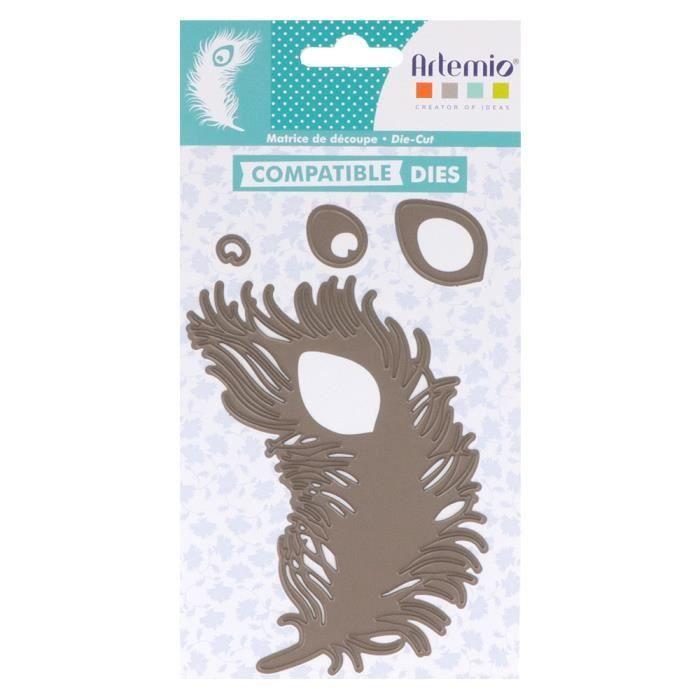 Set de dies - ARTEMIO - My Lord - Plume de Paon - Découpe et gaufrage - Mixte