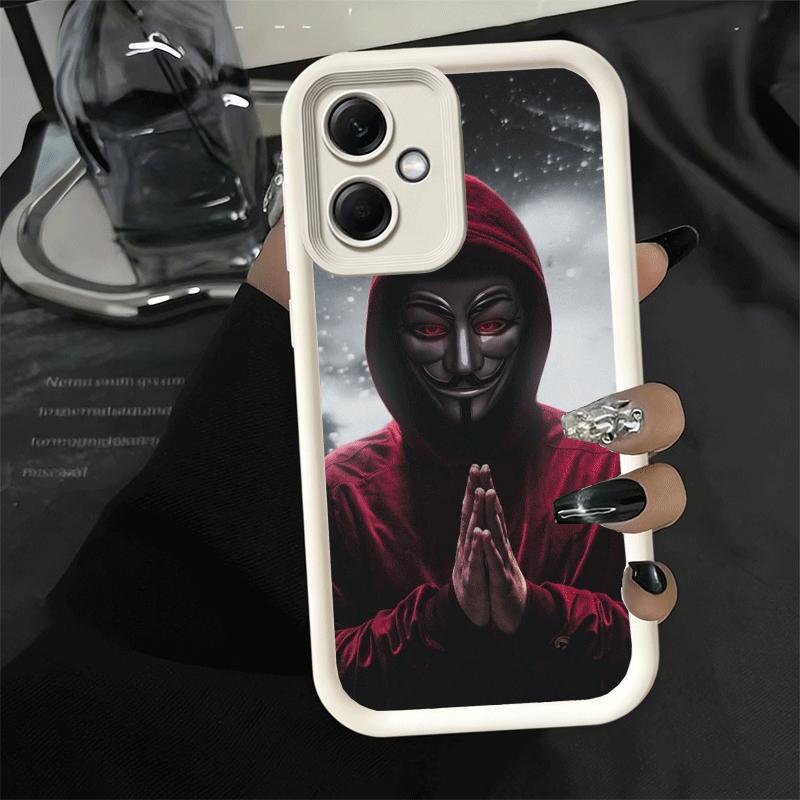 Phone Case for Xiaomi Redmi Note 15 14 13 Pro Plus Anonymous V Mask Shell 12S 11 11S 11T 5G 14S Soft Silicone Funda