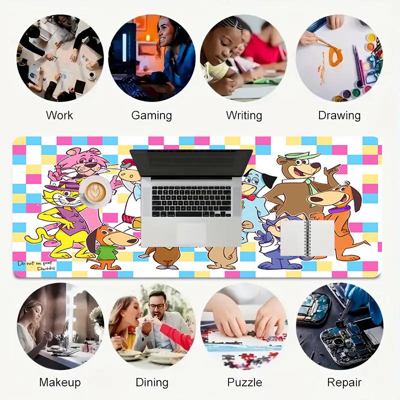 Cartoon Characters Xl Gaming Mouse Pad Nonslip Rubber Base Stitched Edge Waterproof Desk Mat For Pc Laptop Gamer Office Computer Accessories C927155
