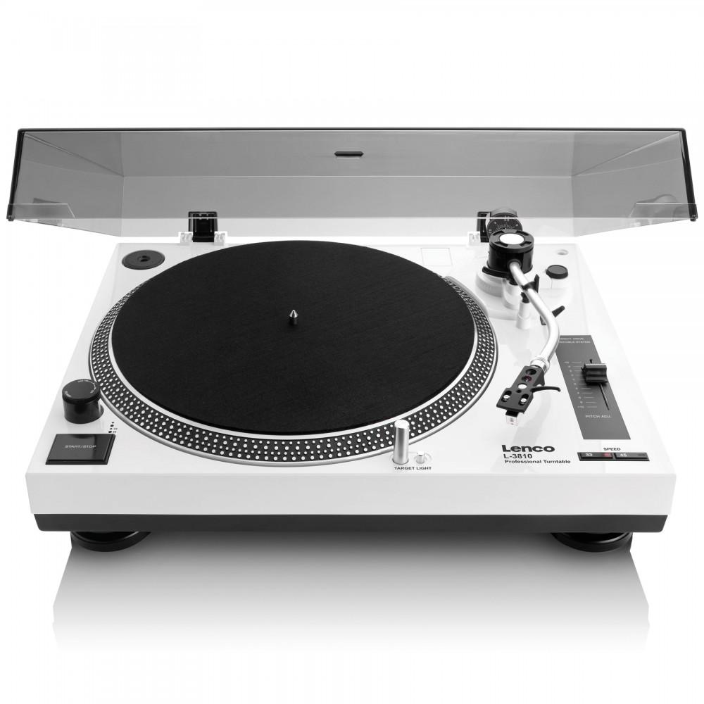 

Lenco L-3810WH - Direct Drive Turntable with Preamplifier, Lenco білий