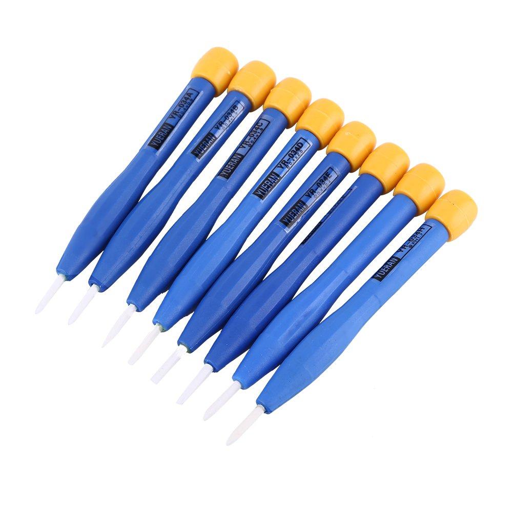 

Ceramic Screwdriver Precision Frequency Ceramic Adjusting Adjusting Screwdriver Repair Tool Professional Repair Hand 8 Pieces Set, Screwdriver, Kit,