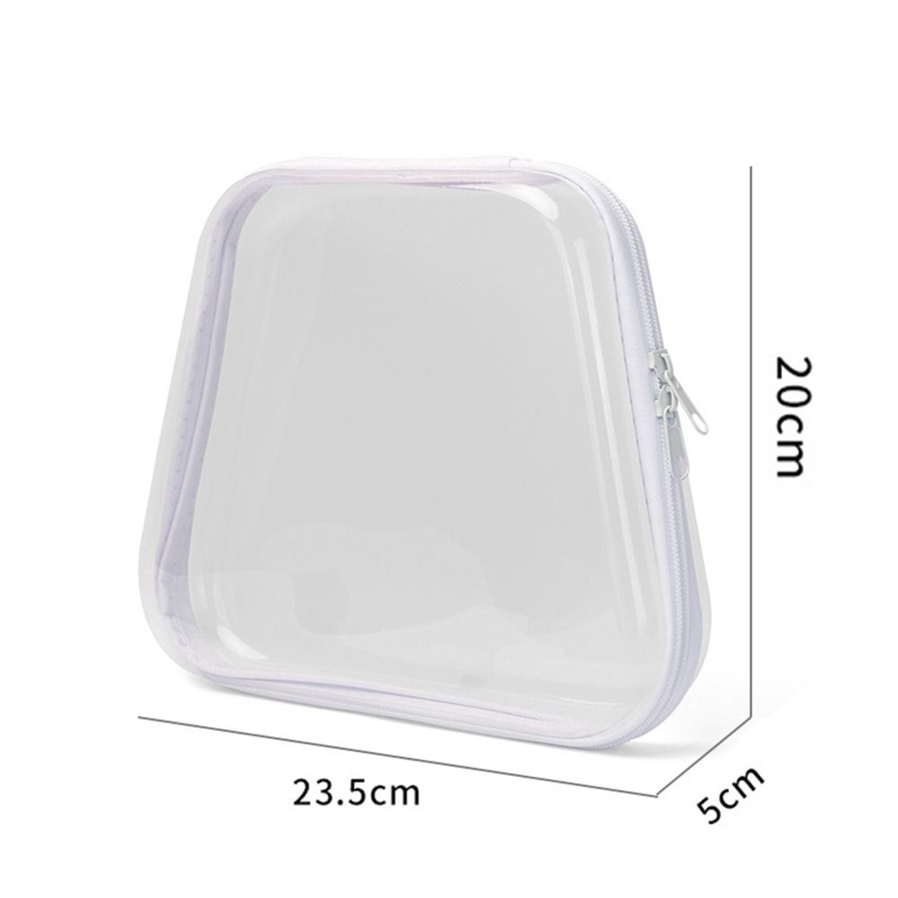 New Plastic Clear Hard Shell Zipper Case Stackable Waterproof Toy Storage Organizer Bins Portable Cosmetic Bag