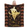 Twelve zodiac signs digital-printed polyester Bedroom velvet flannel soft sofa cover blanket Fleece soft cover blankets for beds