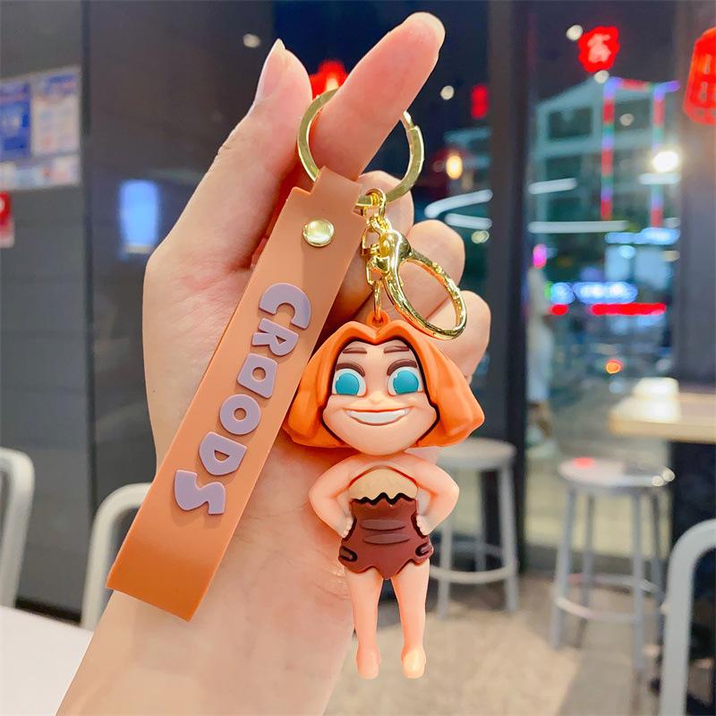 Kreative Animation Verrückter Primitiver Schlüsselanhänger Personalisiert Europäischer und Amerikanischer Wilder Schlüsselanhänger Hülle Melon Brother Xiaoyi Herren und Damen Anhänger