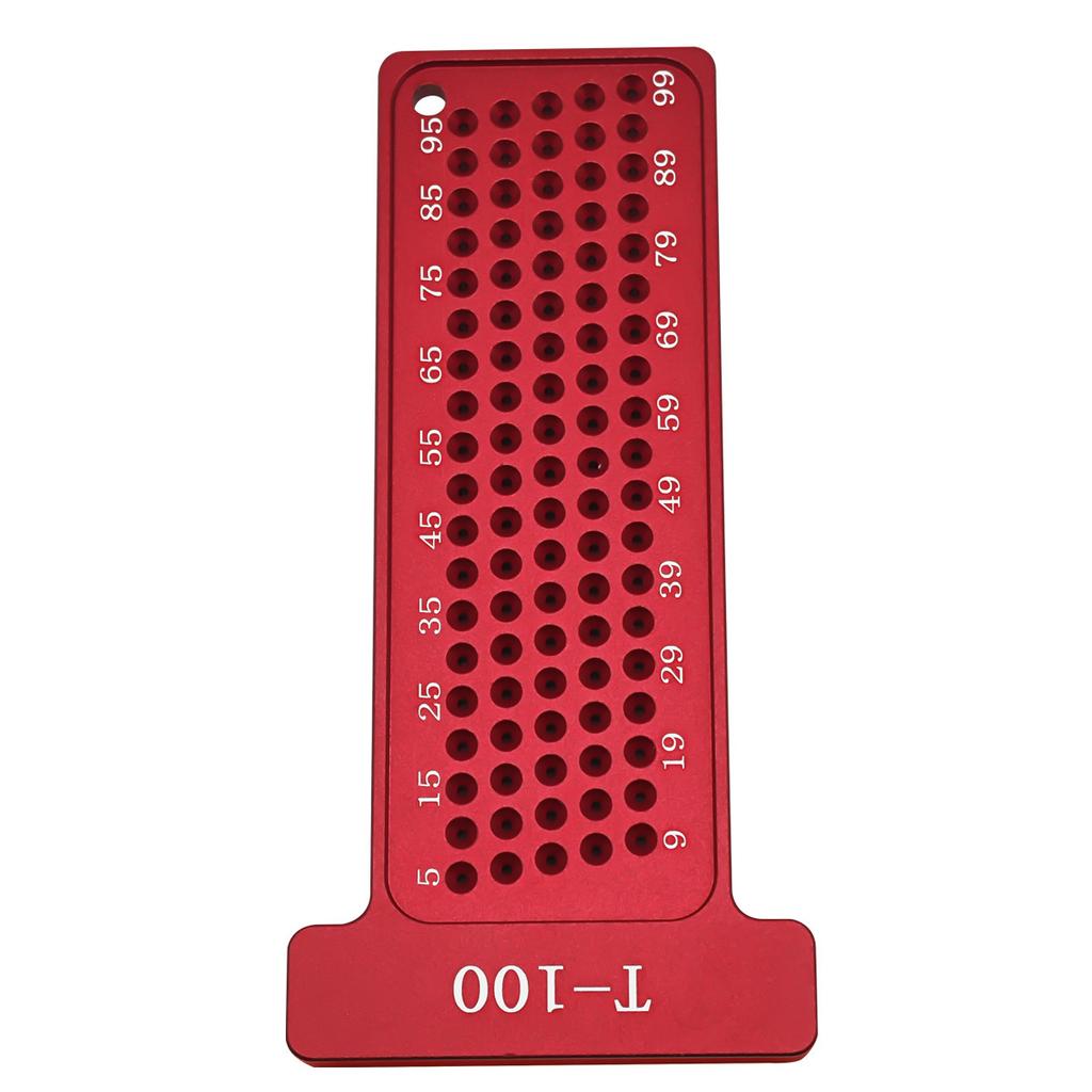 Woodworking Scribe Metric 100MM Precision T-Ruler Aluminum Alloy Pocket Ruler Marking Gauge Carpentry Cross Calibration Ruler
