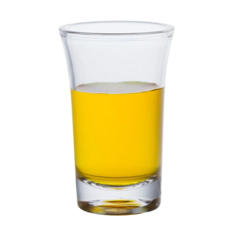 Sada 4 ks sklenic na panáky s těžkou základnou 50 ml sklenice na víno na whisky Průhledný, nerozbitný pohárek na vodku Tequila Bar