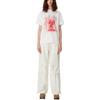 WE11DONE T-Shirts Unisex White Crew Neck Moderate WD-TT3-23-782-U-WH