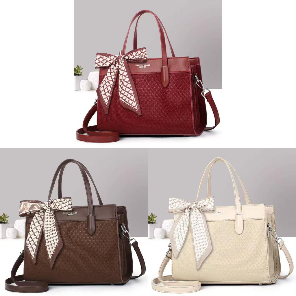 Stylish Pu Crossbody Bag With Inner Pockets For Work And Outings