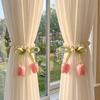 Romantic Magnetic Buckles Curtain Tiebacks Adjustable Curtains Tie Rope Curtain Binding Bedroom