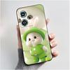 For ZTE Nubia Z50 Case NX711J Luxury Cute Heart Rabbit Black Soft Silicone Shockproof Back Cover For NubiaZ50 Z 50 5G Phone Case