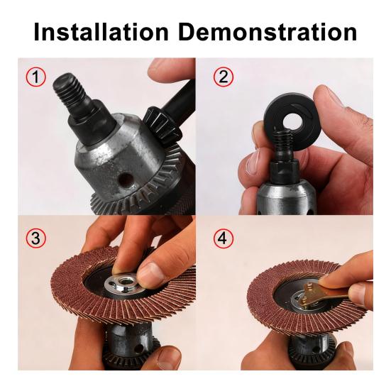 Electric Grinder Drill Adapter Kit Heavy Duty Standard Drill to Angle Grinder Conversion Connecting Rod Accessories Power Tool Adapter Kit
