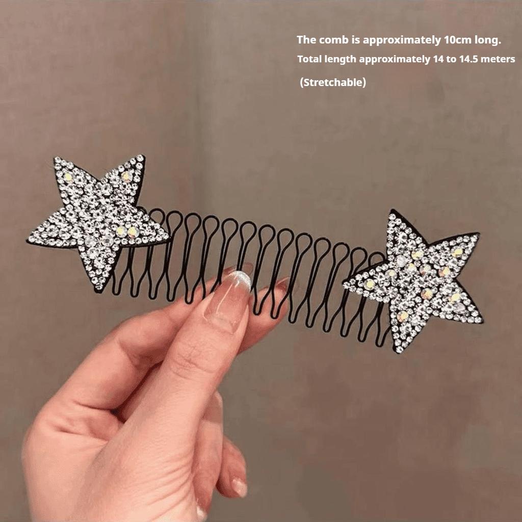 Star Hair Tidying Invisible Hair Comb for Girls and Children To Fix Hair Clip Headdress All-match Hair Accessories