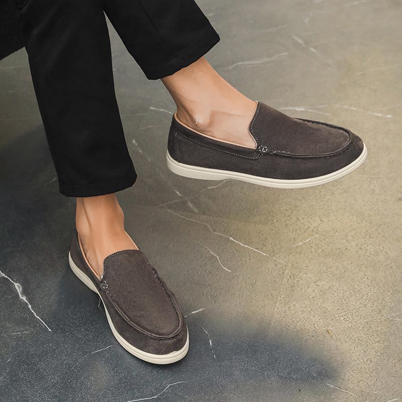 Fashion Leather Men Casual Walking Shoe Luxury Brand Men Loafers Summer Comfy Slip on Shoes Man New Fashion Office Footwear Soft Flat