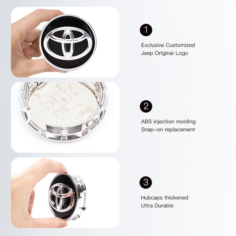 57/62MM Car Wheel Tire Rim Cover Center Hub Cap Decoration For Toyota Corolla Yaris Aygo Prius Camry Auris Avensis 4Runner GR 86