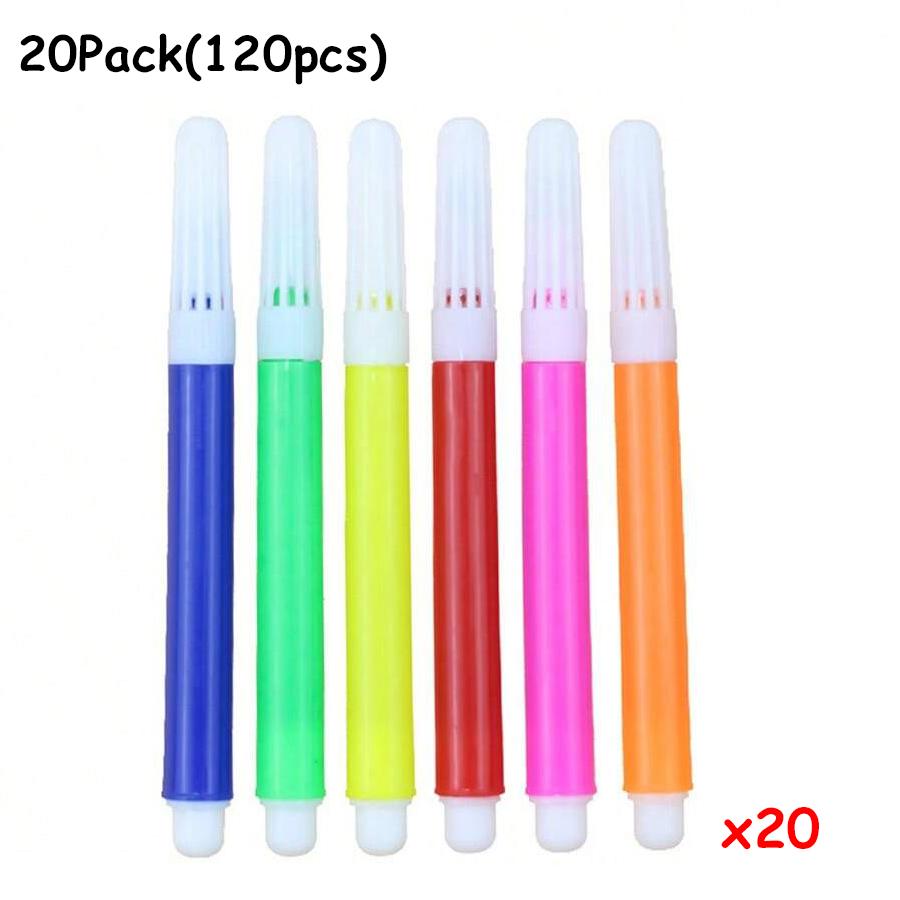 5-20Packs 6-Color Mini Watercolor Pen 9.5cm Graffiti Painting Pen Suitable for Paper Non-woven Canvas Painting DIY Drawing Pen