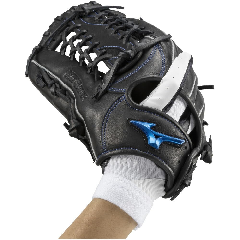 MIZUNO Defensive Right Size Baseball/Softball Gloves, Hand, 1EJED331, L, White/Black/Gold