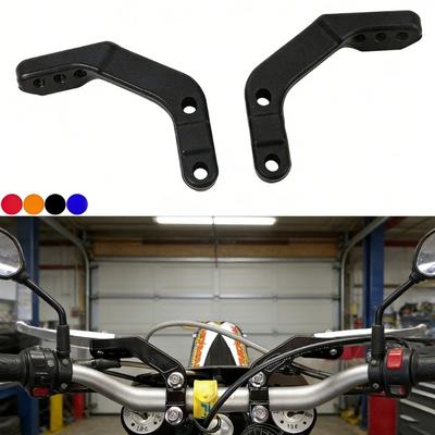 Adjustable Universal Handlebar Protector Motorcycle Handguard Brackets Fitting Most 22mm & 28mm Handlebars for Easy Use
