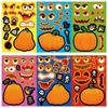 24pcs Creative Halloween Pumpkins Stickers For Tablets Phone Laptop Decoration Reusable PVC Safe For Kids DIY Project