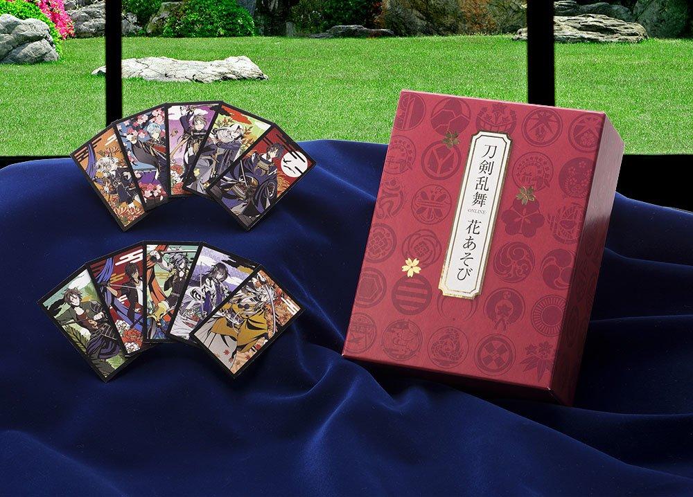 Yanoman [Made in Japan] Hanafuda Touken Ranbu -ONLINE- Hanaasobi Touken Danshi Character Hanafuda 48 Cards Cards with Flowers, Birds, Wind and Moon