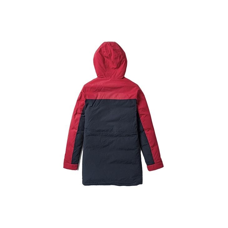 Vans Mid-Length Warm Hooded Down Jacket Men Jacket Red Blue VN0A3DHSRS9