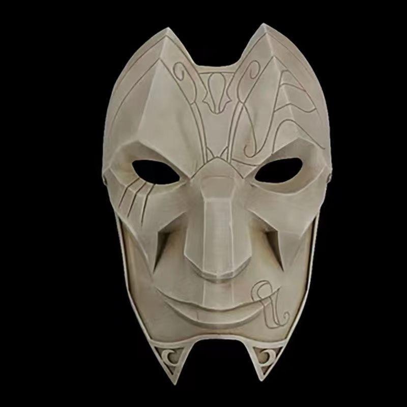 

Halloween COS Party game live streaming props LOL League of Legends Mobile Game Costume: Male and Female Exorcist Masks Actor Shi Jin