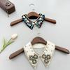 New decorative white spring fashion shirt lace sweater Elegant beading rhinestone fake false collar choker detachable collars