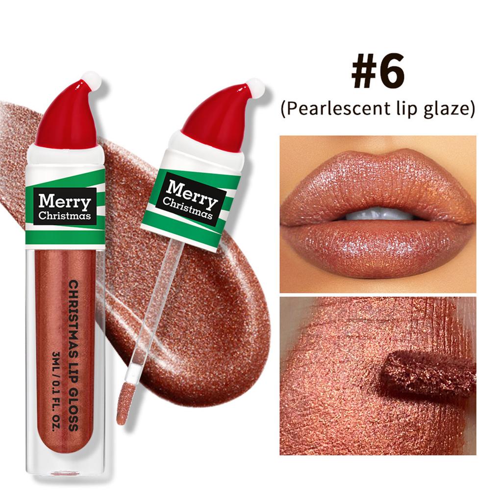 Single Piece Christmas Lipstick Set Liquid Lip Gloss for Women Girls Holiday Party Makeup Gifts Stocking Stuffers Small Present