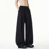 Summer thin imitation linen casual pants Japanese retro pleated loose wide-leg pants old money wind cleanfit trousers