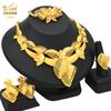 Dubai Jewelry Set Ladies Wedding Necklace Earrings Ring Bracelet Bridal Four-piece Set 2026