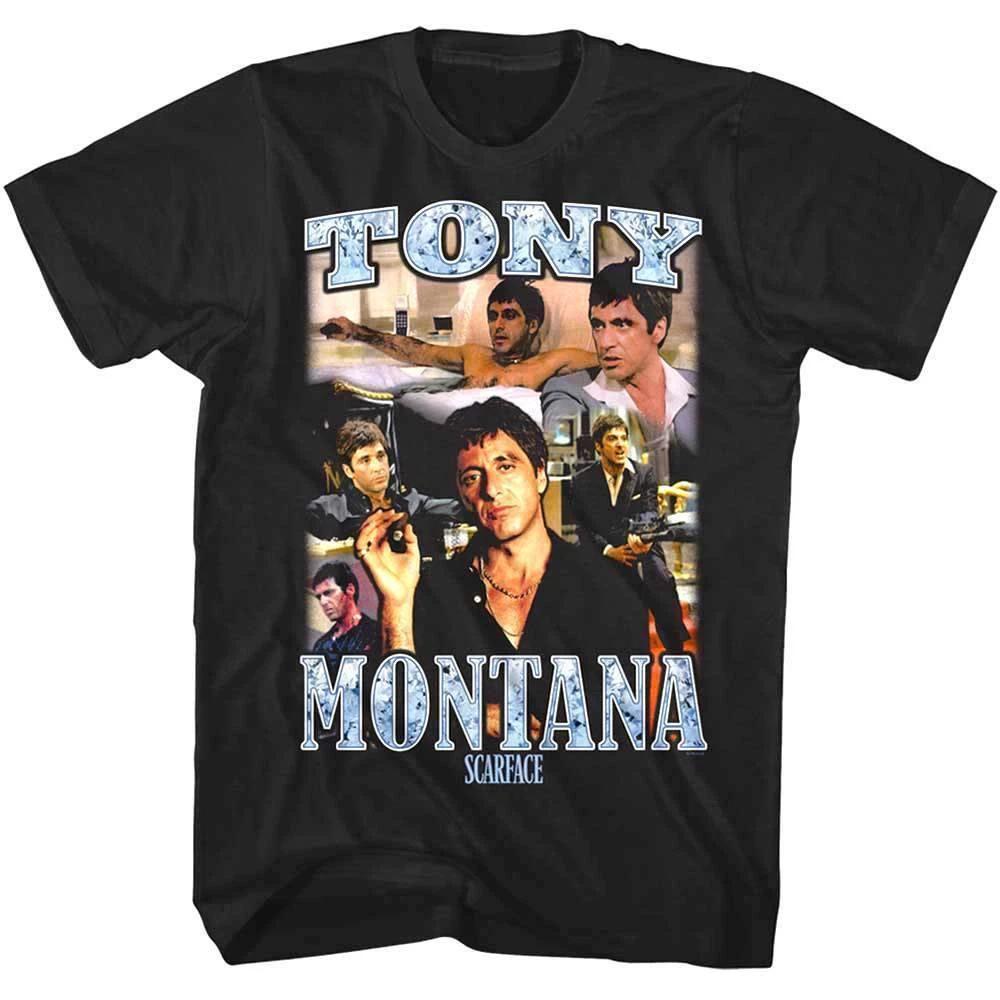 Scarface Tony Montana Montage Men s T Shirt M