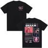 2026 HOT SALE Omar Courtz Primera Musa Album Tour Merch T-shirt Men Women Clothing Hip Hop Fashion Casual Cotton Short Sleeve T-shirts Loose Tee Top