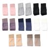 Half Finger Gloves Women Long Fingerless Gloves Fleece-Lined Touchscreen Knitted