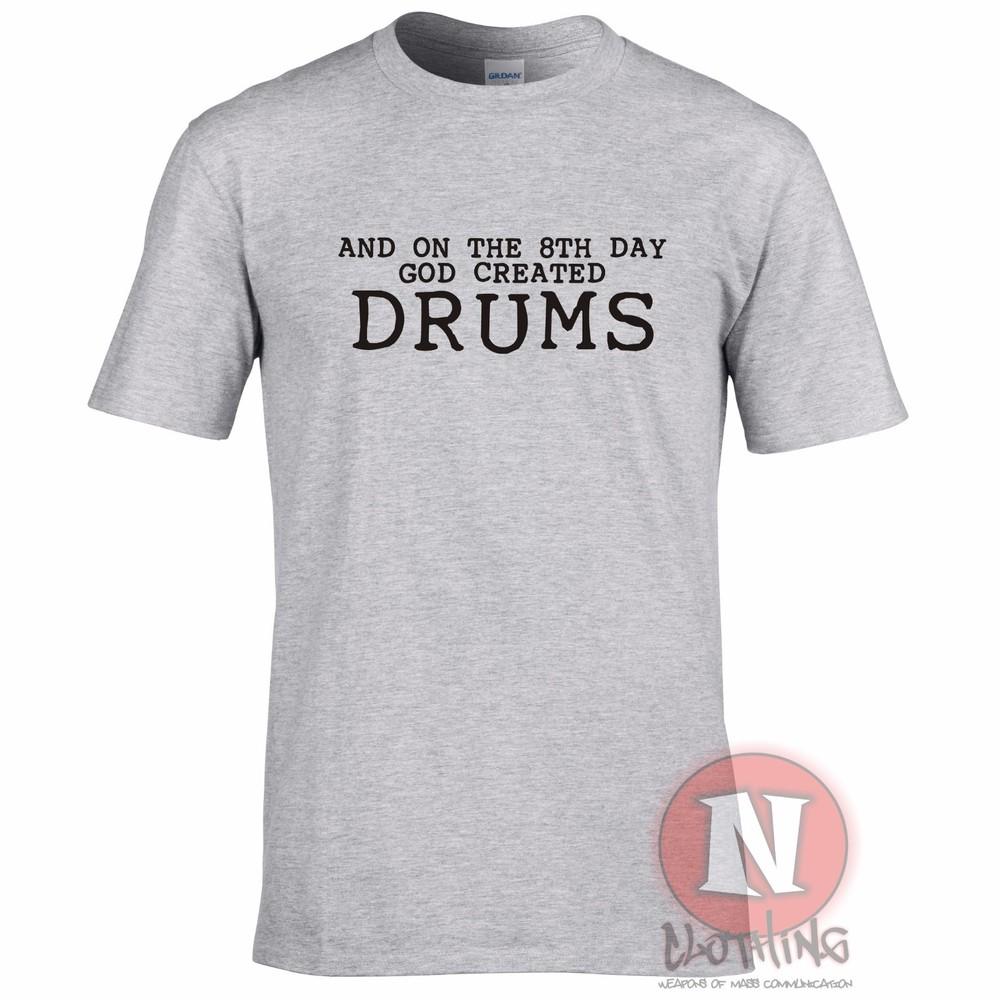 And On The 8th Day God Created Drums Band Rock Indie Tour Live Festival TShirt 2XL
