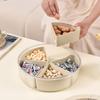 Round Snack Tray Sealed Round Snack Storage Tray Multi-Purpose Storage Container For Snacks Fruits Nuts Candy And Other Small